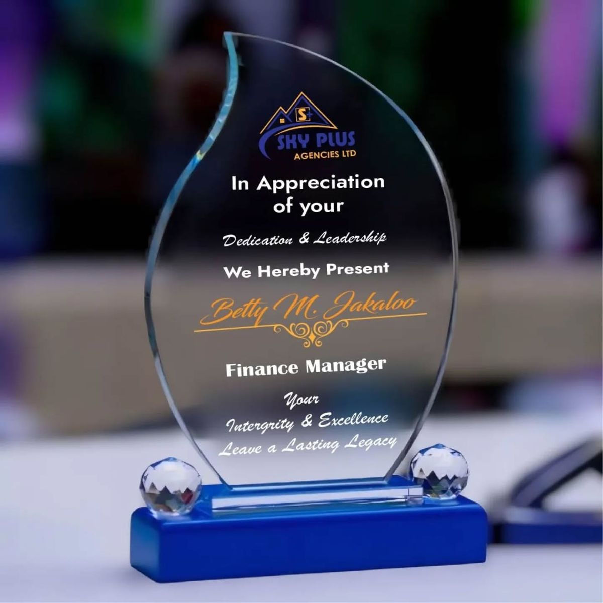 Crystal Trophies
